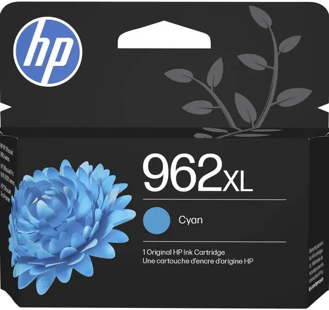 Main image of 962XL Cyan High-Yield Ink Cartridge | Works with OfficeJet 9010, Pro 9010, 9020 | Eligible for Instant Ink | 3JA00AN