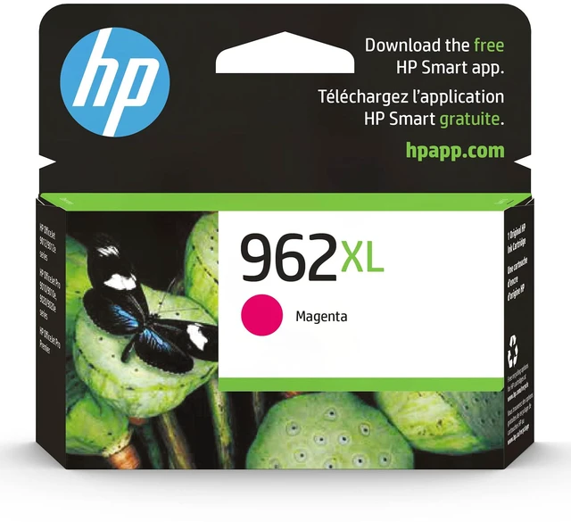 Main image of 962XL Magenta High-Yield Ink Cartridge | Works with OfficeJet 9010, Pro 9010, 9020 | Eligible for Instant Ink | 3JA01AN