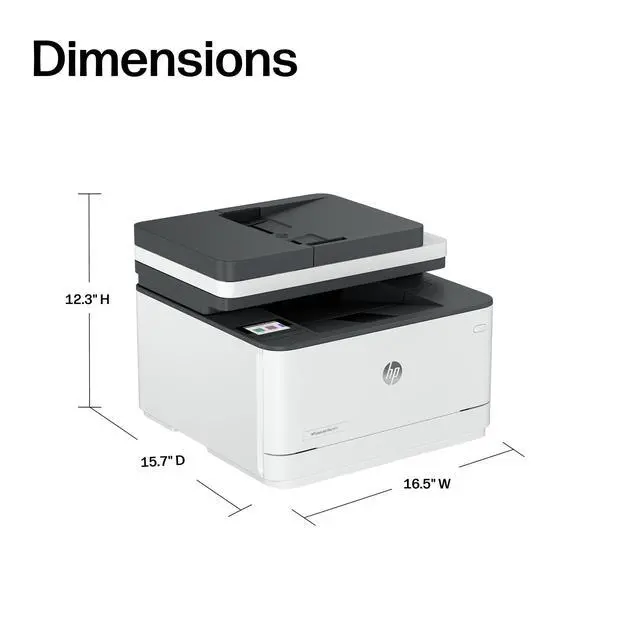 Alt view image 4 of 7 - LaserJet Pro MFP 3101sdw Wireless Black and White All-in-One Laser Printer, Office Printer, Duplex, Best-for-Small Teams (9D2X4F)