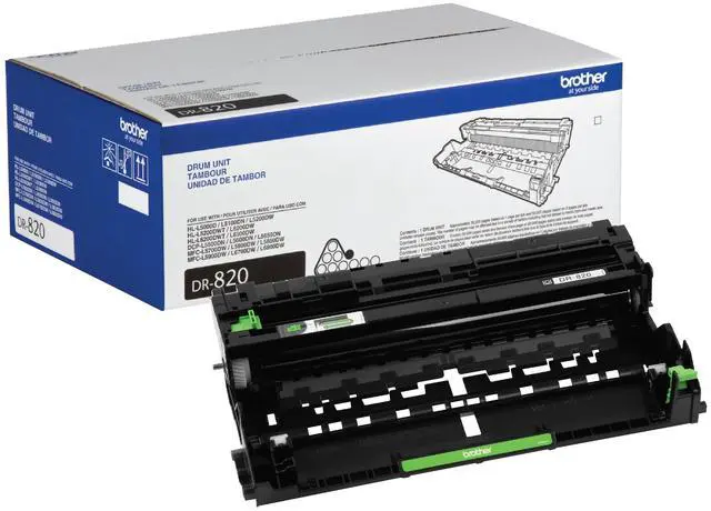 Main image of Genuine-Drum Unit, DR820, Seamless Integration, Yields Up to 30,000 Pages, Black