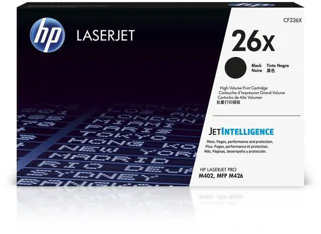 Main image of 26X Black High-Yield Toner Cartridge Printers | Works with LaserJet Pro M402 Series; LaserJet Pro MFP M426 Series | CF226X