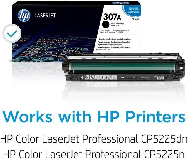 Alt view image 2 of 7 - 307A Black Toner Cartridge | Works Color LaserJet Professional CP5225 Series | CE740A