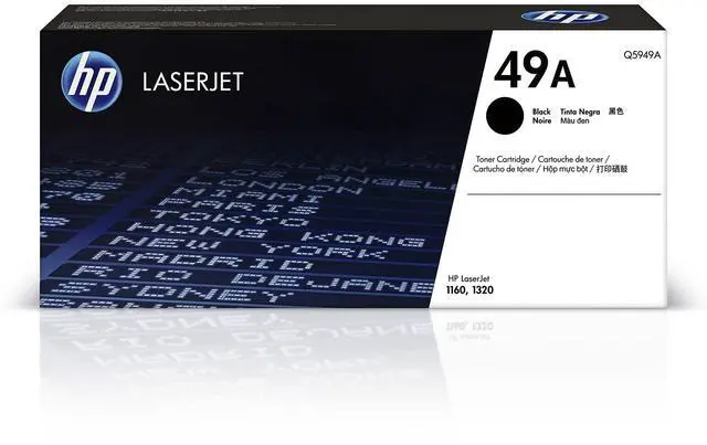 Main image of 49A Black Toner Cartridge | Works LaserJet 1160, 1320 Series | Q5949A