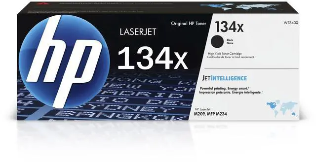 Main image of 134X Black High-Yield Toner Cartridge Printers | Works with LaserJet M209 Series; LaserJet MFP M234 Series | W1340X