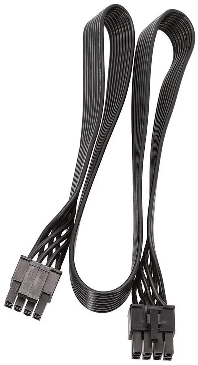 Alt view image 5 of 7 - CPU 8 Pin Male to CPU 8 Pin (4+4 Pin) Male EPS-12V Motherboard Power Adapter Cable for Corsair Modular Power Supply 60cm