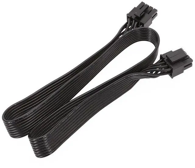 Alt view image 6 of 7 - CPU 8 Pin Male to CPU 8 Pin (4+4 Pin) Male EPS-12V Motherboard Power Adapter Cable for Corsair Modular Power Supply 60cm