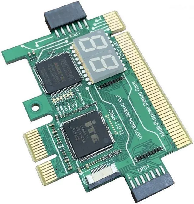 Alt view image 3 of 6 - Multifunction Diagnostic Card TL611 PRO PCI-E LPC Motherboard Diagnostic Test for Laptop Computer Mobile Phone - OEM