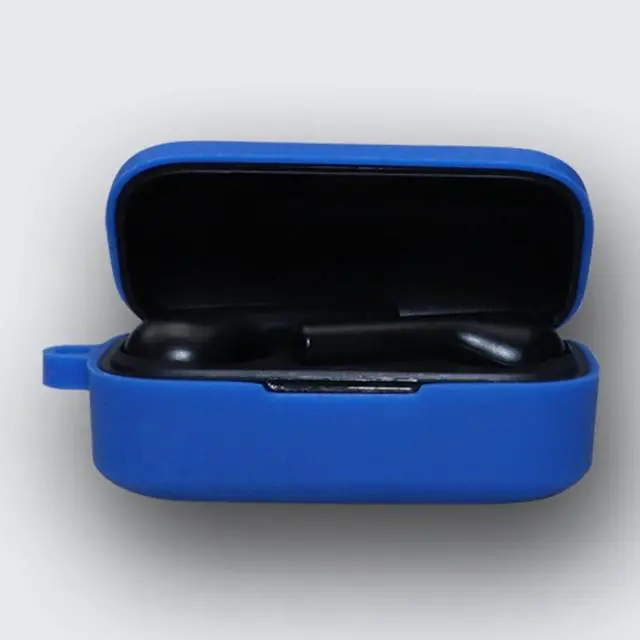 Alt view image 3 of 7 - Silicone Case for QCY T5 Wireless Bluetooth Headset Portable Protective Cover with Anti-Lost Buckle for QCY T5