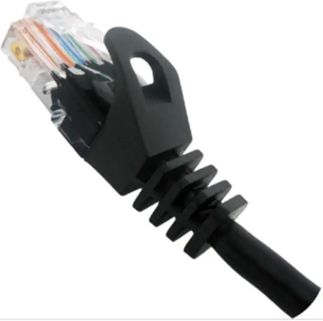 Main image of FireFold Cat5e Ethernet Patch Cable Black 10ft with Gold Plated RJ45 Connectors – 350 MHz High Performance Patch Cord – 4 UTP 24 AWG Stranded Copper Pure Conductors with PVC Jacket