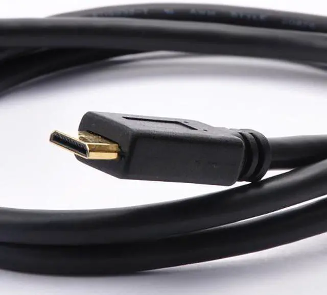 Main image of Mini HDMI to HDMI Cable - High Speed (3 ft) - clocked at 10.2 Gbit/s , bandwidth of 340 MHz - 3D BluRay or TV - 24k Gold Plated Contacts