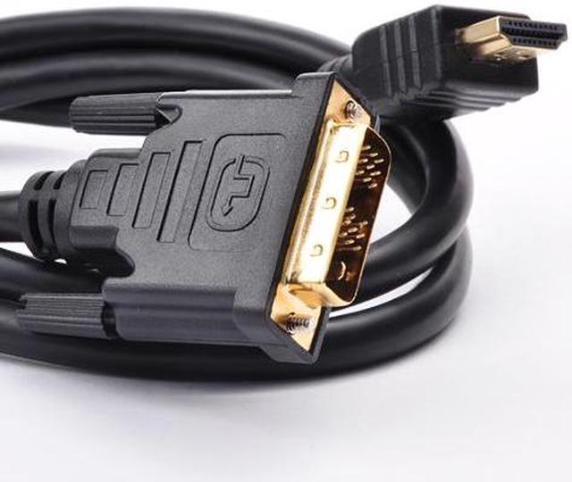 Alt view image 4 of 5 - FireFold HDMIDVI-50-BLK HDMI-1-DVI 50 ft. Black DVI to HDMI Cable Male to Male - Digital Moniter Adapter Cable - OEM