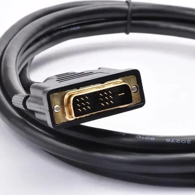 Alt view image 6 of 6 - FireFold HDMIDVI-6-BLK HDMI to DVI Cable - DVI-D Single Link