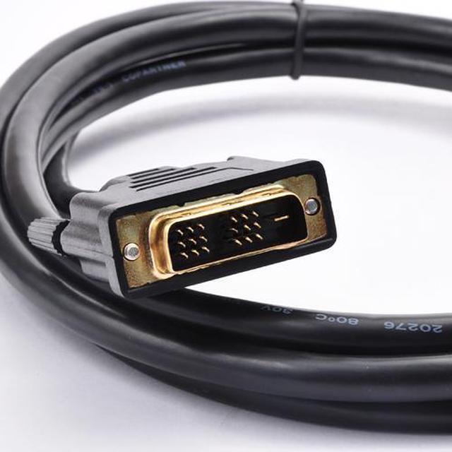 Alt view image 5 of 5 - FireFold HDMIDVI-50-BLK HDMI-1-DVI 50 ft. Black DVI to HDMI Cable Male to Male - Digital Moniter Adapter Cable - OEM