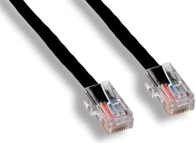 Alt view image 3 of 4 - FireFold C6NB-3-BLK Cat6 Ethernet Patch Cable Black 3ft, 550MHZ UTP 24 AWG Bare Copper No Boot Network Patch Cable with RJ45 Connectors – High-Speed Internet Cable LAN Wire, Computer Wire
