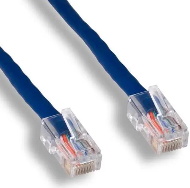 Alt view image 4 of 5 - FireFold Cat6 Ethernet Patch Cable Blue 25ft, 550MHZ UTP 24 AWG Bare Copper Molded Snagless Ferrari Boot Network Patch Cable with Connector – High-Speed Internet Cable LAN Wire for Computer Networks