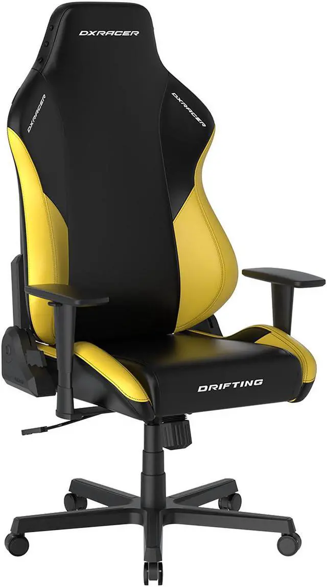 Main image of DXRacer Drifting Gaming Chair PU Leather Ergonomic Office Chair, Regular L, Black Yellow