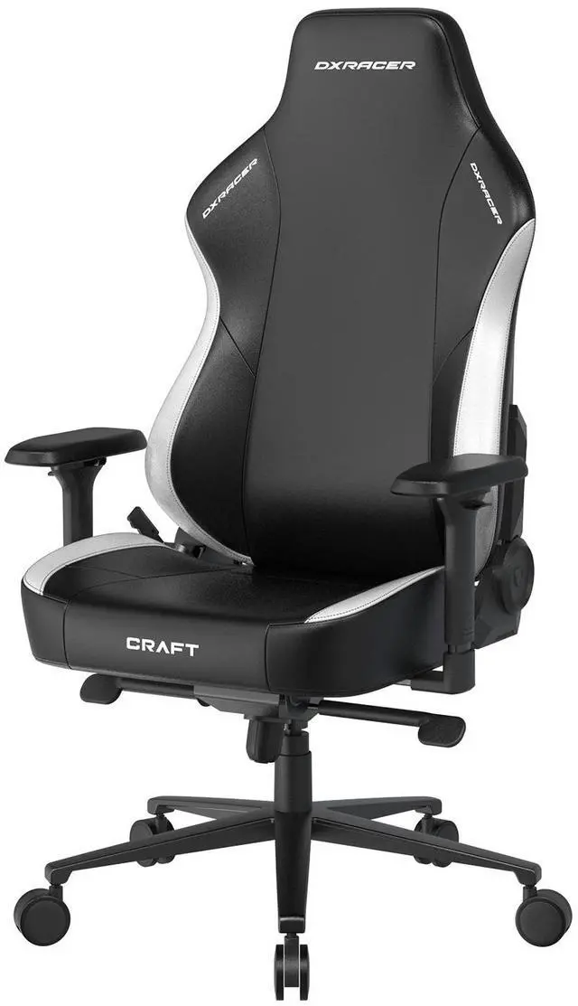 Alt view image 2 of 6 - DXRacer Craft XL Video Gaming Chair PU Leather, Black and White