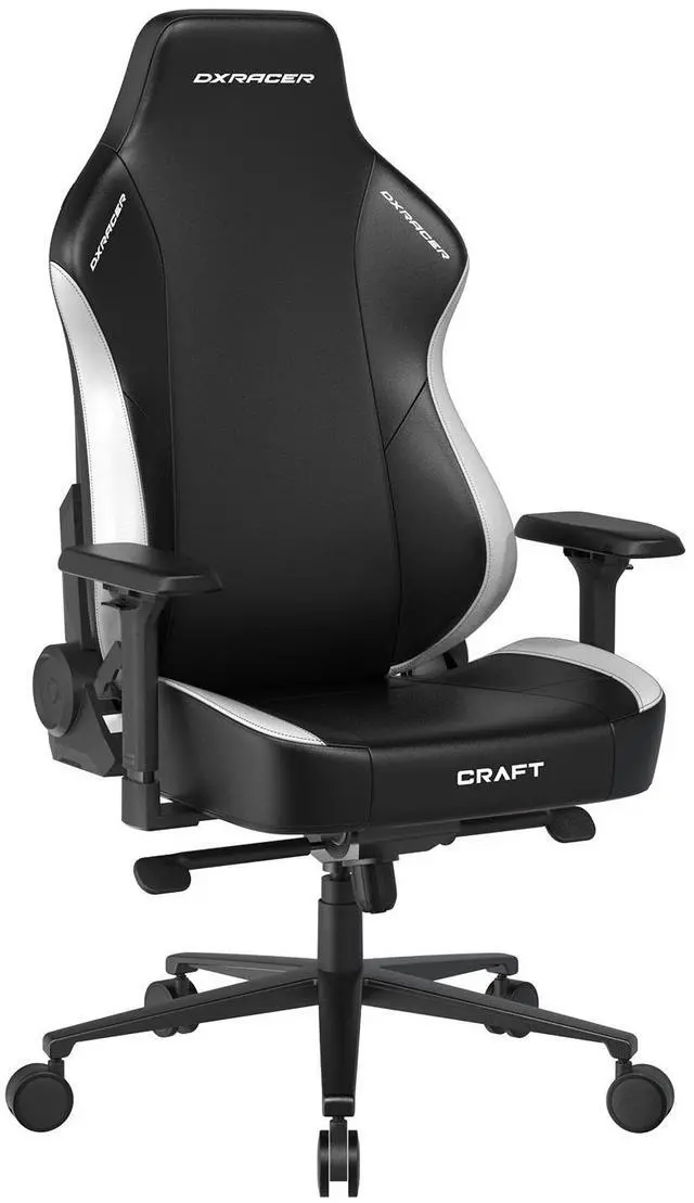 Alt view image 6 of 6 - DXRacer Craft XL Video Gaming Chair PU Leather, Black and White
