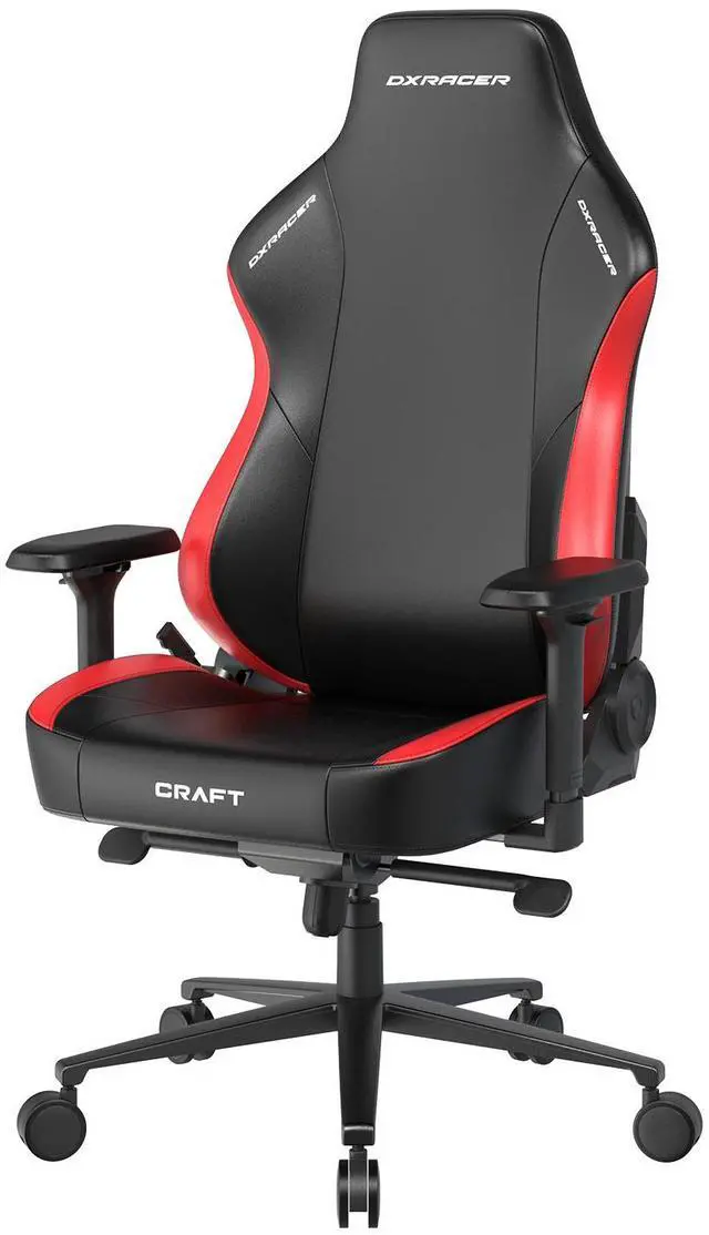 Alt view image 2 of 6 - DXRacer Craft XL Video Gaming Chair PU Leather, Black and Red