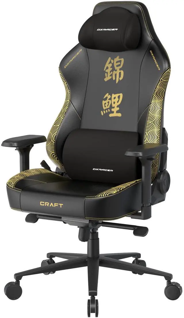 Alt view image 6 of 7 - DXRacer Craft XL Video Gaming Chair PU Leather, Koi Edition