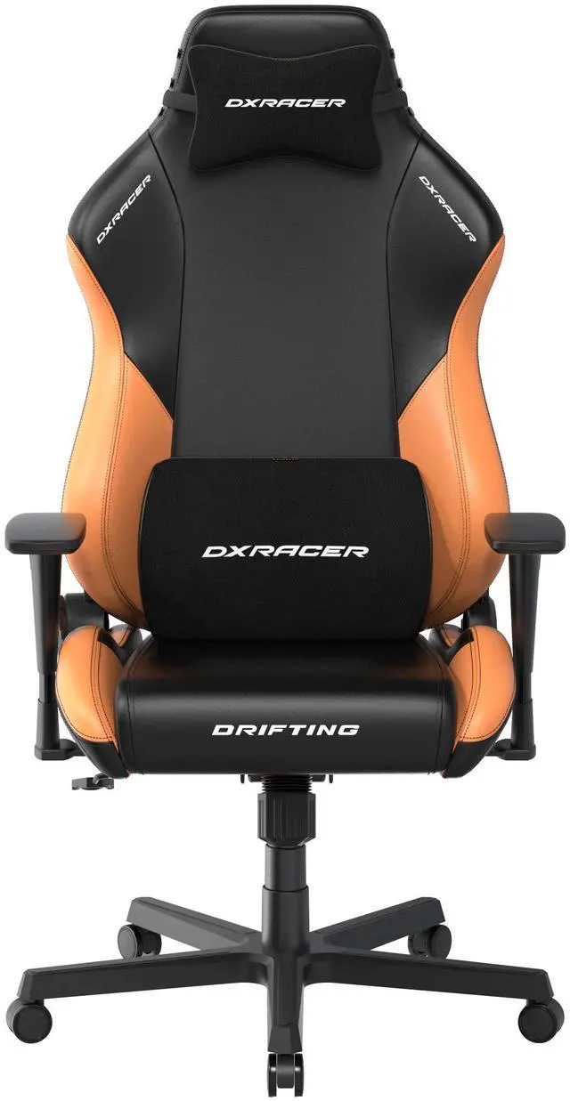 Alt view image 4 of 7 - DXRacer Drifting Series PU Leather Regular Black and Orange