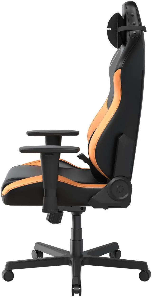 Alt view image 6 of 7 - DXRacer Drifting Series PU Leather Regular Black and Orange