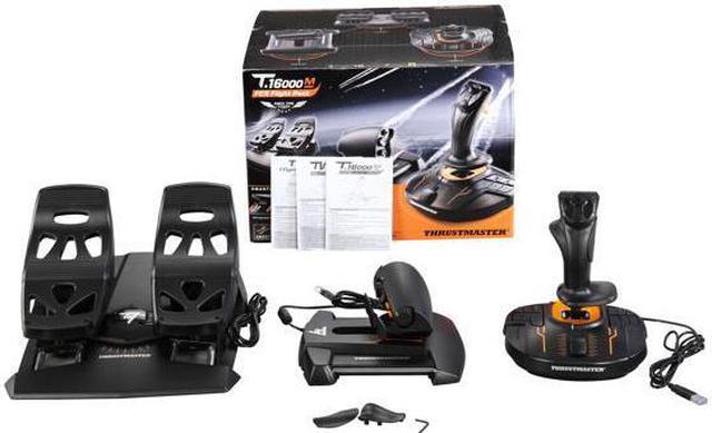 Thrustmaster T.16000M FCS Flight Pack: Joystick, Throttle and Rudder Pedals  for PC 