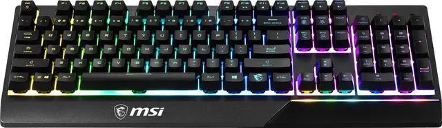 Alt view image 5 of 6 - MSI Vigor GK30 GAMING Keyboard, Mechanical-like Plunger, RGB Backlit 104 Keys