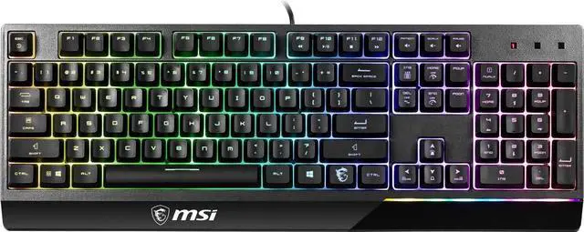 Alt view image 2 of 6 - MSI Vigor GK30 GAMING Keyboard, Mechanical-like Plunger, RGB Backlit 104 Keys