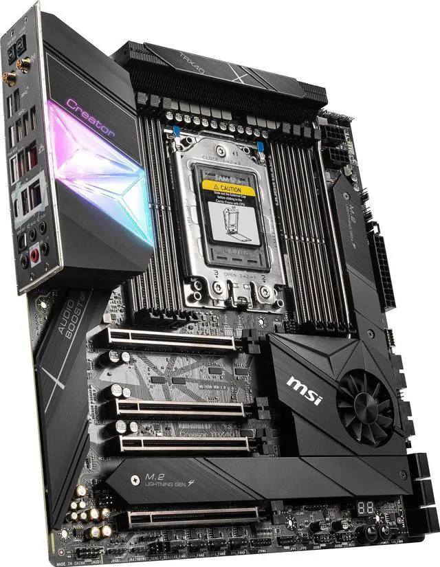 Alt view image 5 of 5 - MSI Creator TRX40 sTRX4 AMD TRX40 DualLANs Wi-Fi6 EATX Motherboard