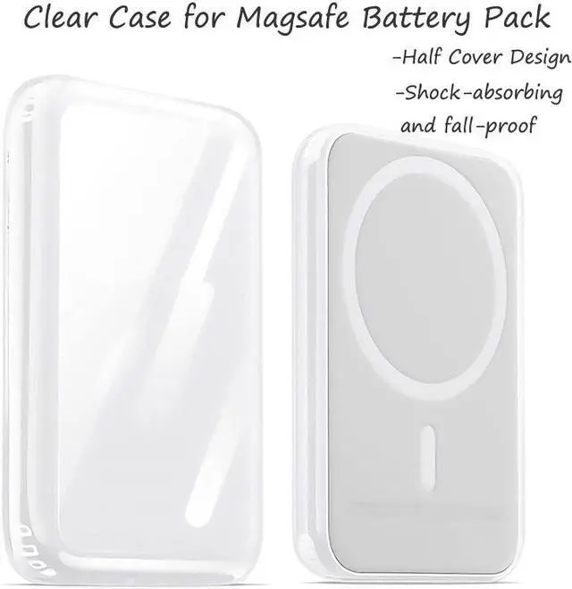 Main image of Hybrid Clear Case Compatible with Magsafe Battery Pack, Heavy Duty Protection Scratch & Shatter Resistant