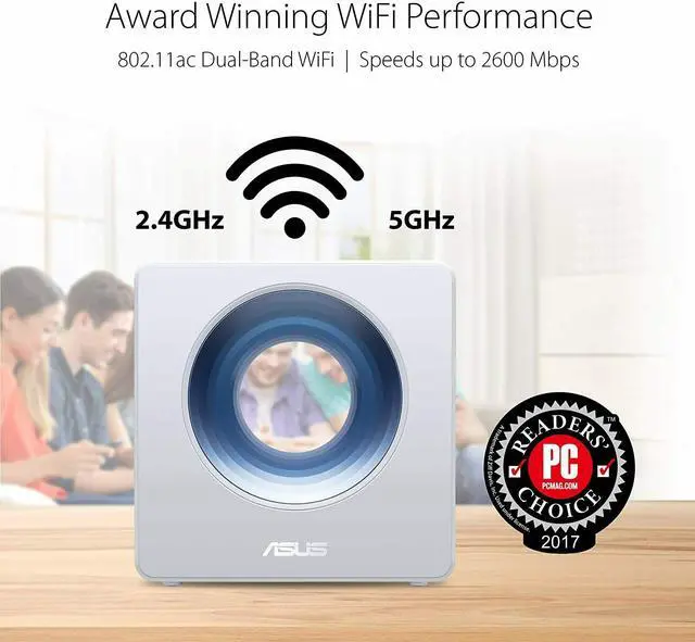 Alt view image 5 of 8 - Asus Blue Cave AC2600 Dual-Band WiFi Router