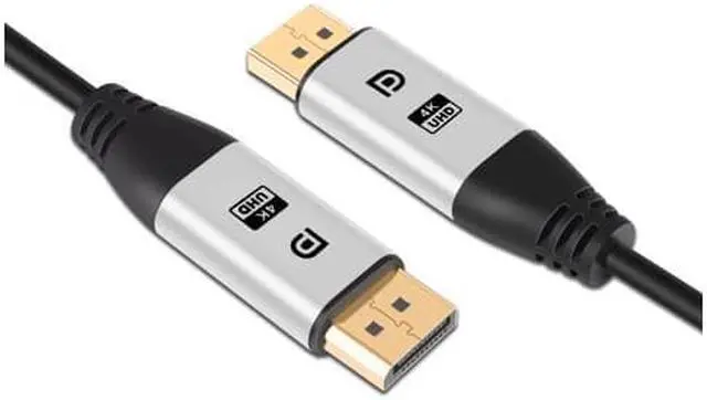 Alt view image 2 of 5 - DisplayPort Cable 10ft(3m) DP Cable- [4K@60Hz] Display Port Cable High Speed DisplayPort to DisplayPort Cable for PC, Laptop, TV etc - (DP to DP Cable) Black (10Ft)