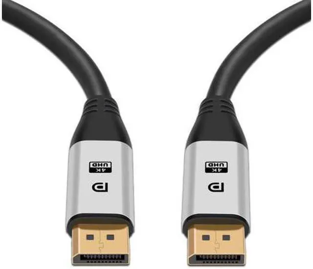 Main image of DisplayPort Cable 10ft(3m) DP Cable- [4K@60Hz] Display Port Cable High Speed DisplayPort to DisplayPort Cable for PC, Laptop, TV etc - (DP to DP Cable) Black (10Ft)
