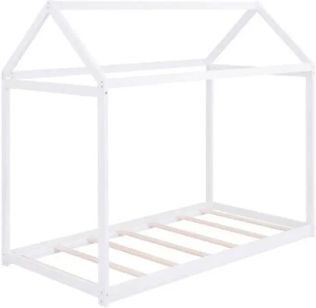 Alt view image 5 of 7 - Childrens bed Treehouse Twin Size Wooden house-shaped cot Bed White