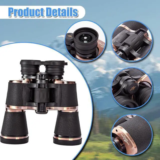 Alt view image 2 of 7 - 20x50 Adult Binoculars High Power Binoculars for Adults,Waterproof Compact Binocular for Bird Football Games Watching Hunting Traveling Outdoor