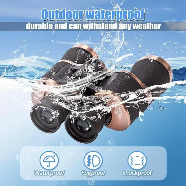 Alt view image 3 of 7 - 20x50 Adult Binoculars High Power Binoculars for Adults,Waterproof Compact Binocular for Bird Football Games Watching Hunting Traveling Outdoor