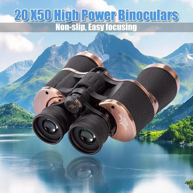 Alt view image 4 of 7 - 20x50 Adult Binoculars High Power Binoculars for Adults,Waterproof Compact Binocular for Bird Football Games Watching Hunting Traveling Outdoor