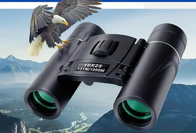Main image of 10X25 Small Binoculars with Clear Vision, Pocket Binoculars Compact for Adults Theater Concert Opera Travel Bird Watching