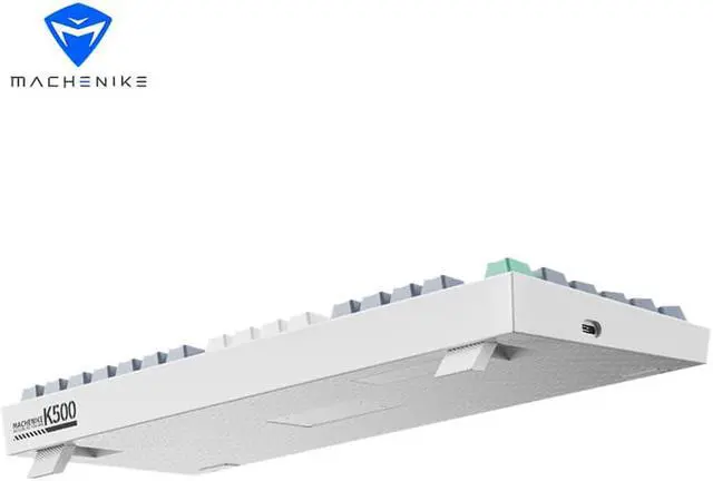 Alt view image 4 of 5 - MACHENIKE K500 Gaming Keyboard, Wired Mechanical Keyboard Hot Swappable 20 RGB Light Effects, PBT Keycap 94 Keys RGB Light Mac Windows - White