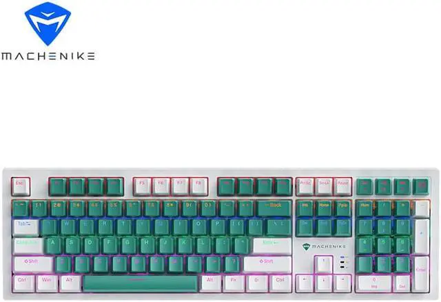 Main image of MACHENIKE K520 Wired Mechanical Keyboard 108Key Full Size,RGB Sidelit 20 LED Light Efect,Multi-Media Key,3Pin Hot-Swap -  Brown Switch