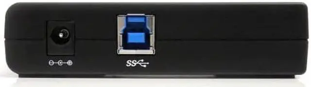Alt view image 3 of 5 - com 4Port USB 30 SuperSpeed Hub with Power Adapter Portable Multiport USBA Dock IT Pro USB Port Expansion Hub for PCMac ST4300USB3Black