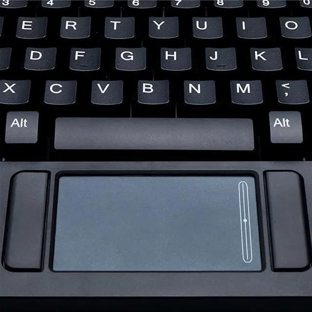Alt view image 2 of 7 - AKB425UB Easytouch Rackmount USB Touchpad Keyboard