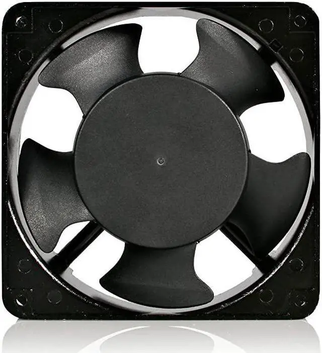 Alt view image 3 of 6 - com 120mm Axial Rack Muffin Fan for Server Cabinet 115V AC Cooling Low Noise Quiet PC Computer Case Fan ACFANKIT12Black