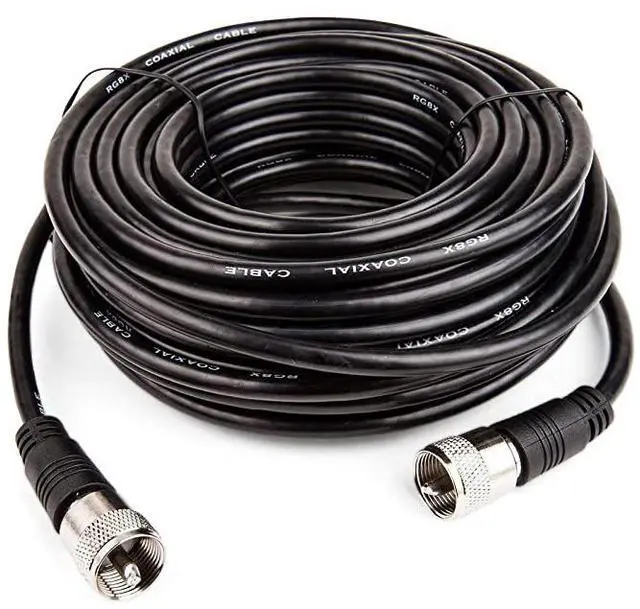 Main image of Coax Cable Connector Coaxial Cable Connector Antenna Cable RG8X Coax Connector Coaxial Cable 50 Ft RG8X Coaxial Cable UHF Antenna Cable Male To Male Cable 152 M  205750