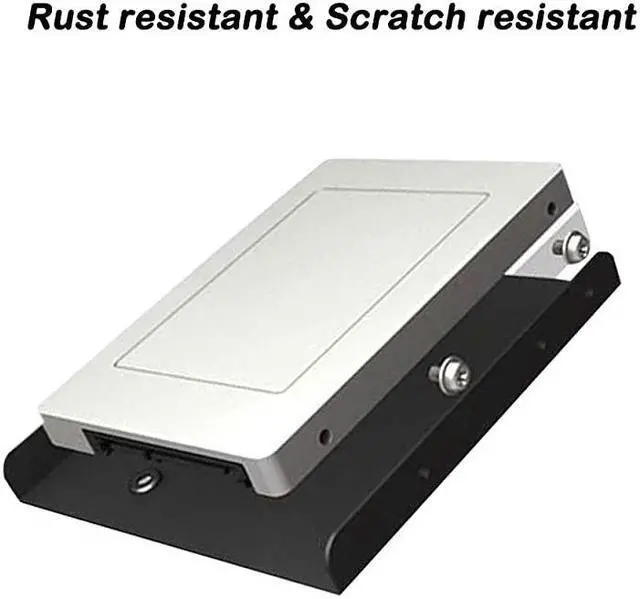 Alt view image 5 of 7 - 4 Pack SSD Mounting Bracket Kit 2.5" to 3.5" Drive Bay, Metal Mounting Bracket Adapter Hard Drive Holder with 10 Assorted Colors Reusable Cord Organizer