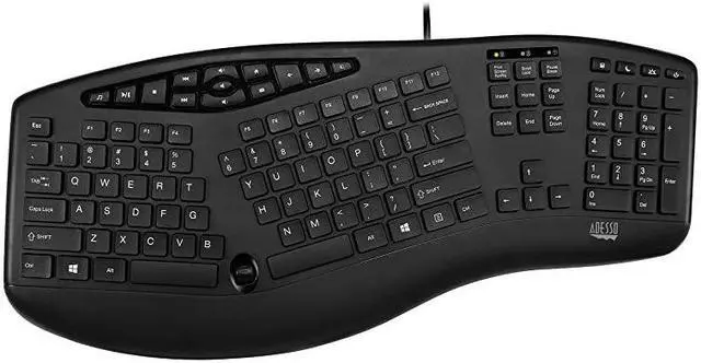 Main image of Akb160UB Truform Media 160 Ergonomic Desktop Keyboard Black