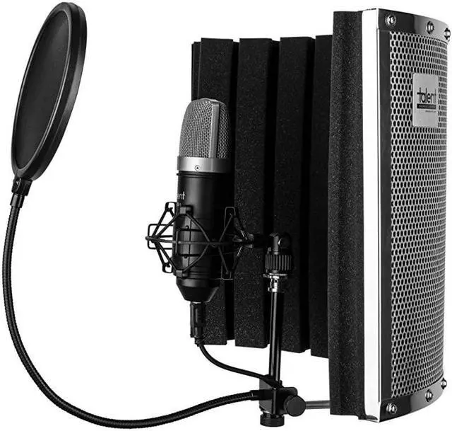 Alt view image 2 of 4 - AllinOne USB Home Recording Studio Vocal Booth USB Mic Shock Mount Pop Filter