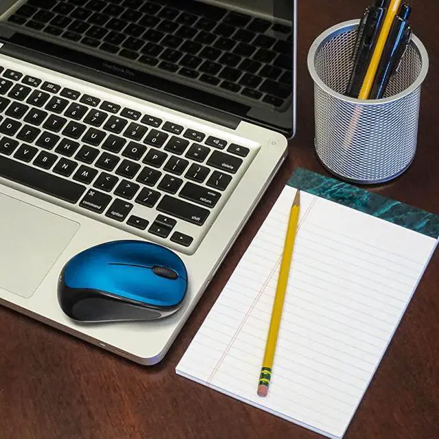 Alt view image 4 of 5 - Wireless Mouse m317 with Unifying Receiver Steel Blue