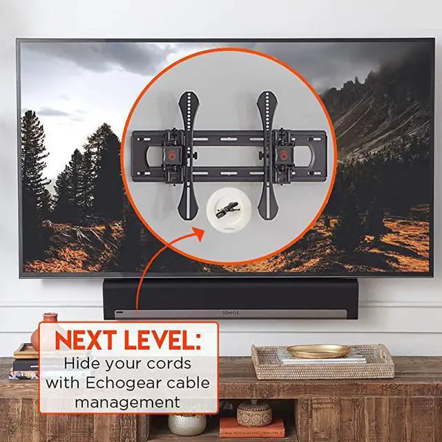 Alt view image 7 of 7 - Advanced Tilt Wall Mount for TVs Up to 86" - Maximum Tilt Range On Large TVs - Great for Mounting TV Above A Fireplace - Easy Install & Hardware Included